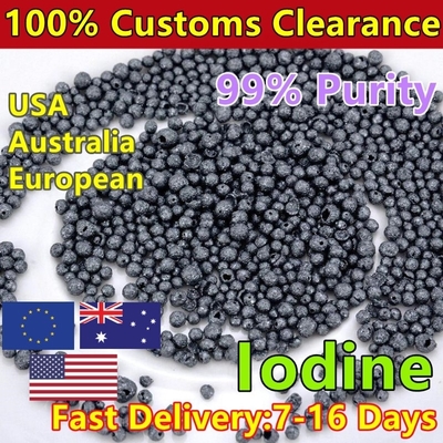 99,9% cristais de iodo em pó bolas de iodo CAS 7553-56-2 com alta pureza 99% violeta - cristais pretos 7553-56-2