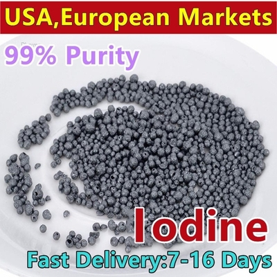Iodo Prilled de Alta Pureza CAS 7553-56-2 Bolas de Iodo Grande Estoque
